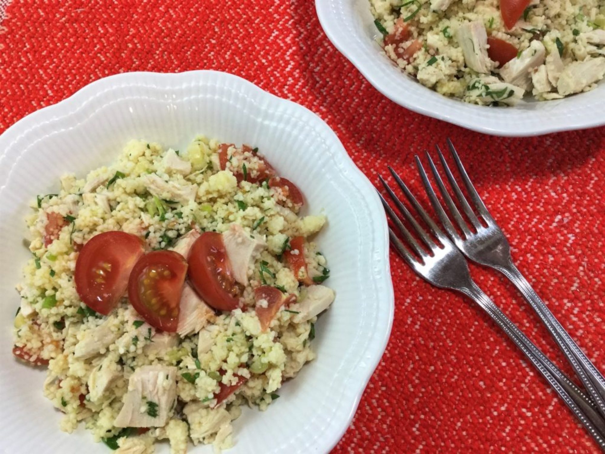 Salade de couscous au poulet