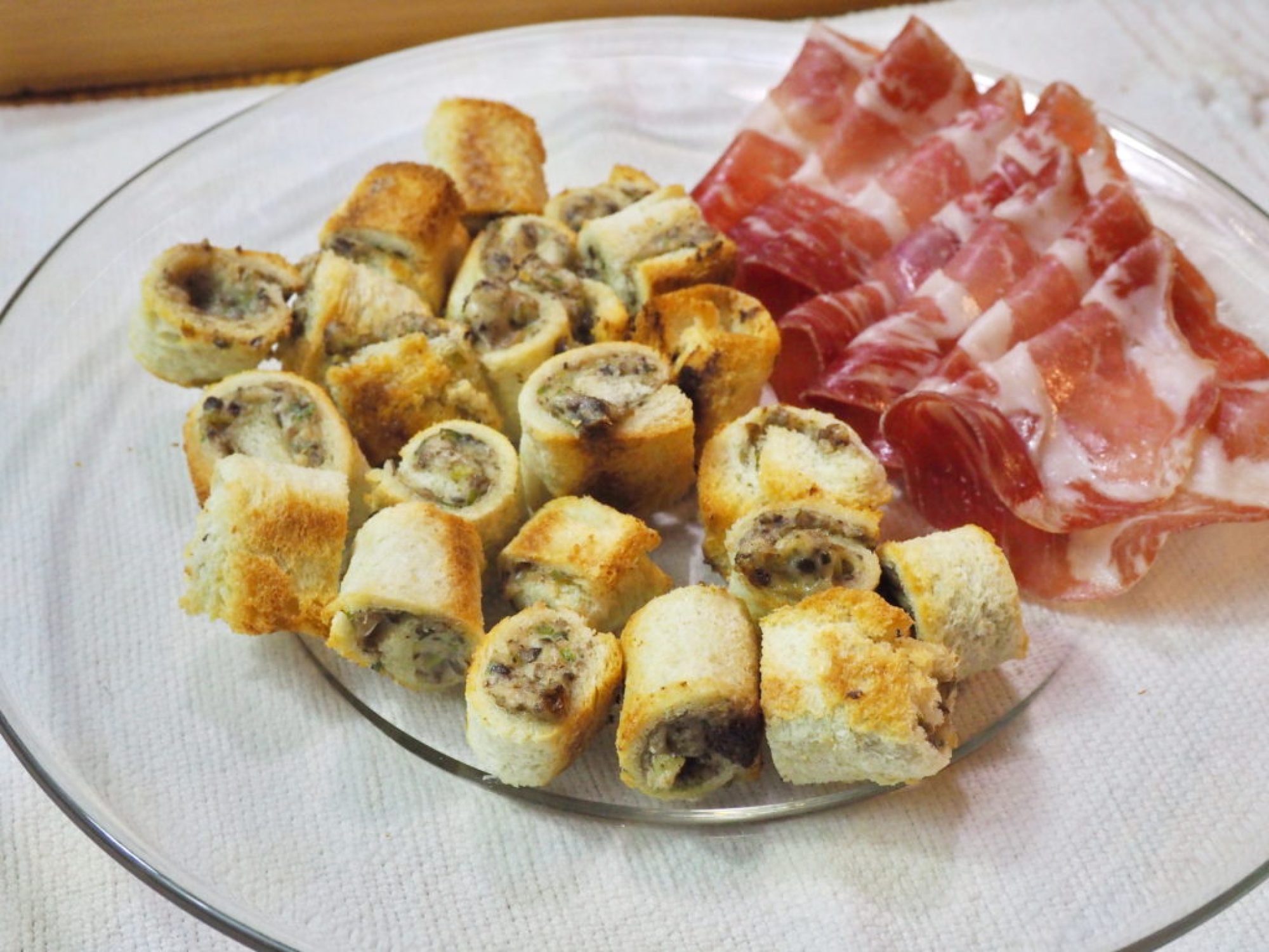 Rouleaux aux champignons