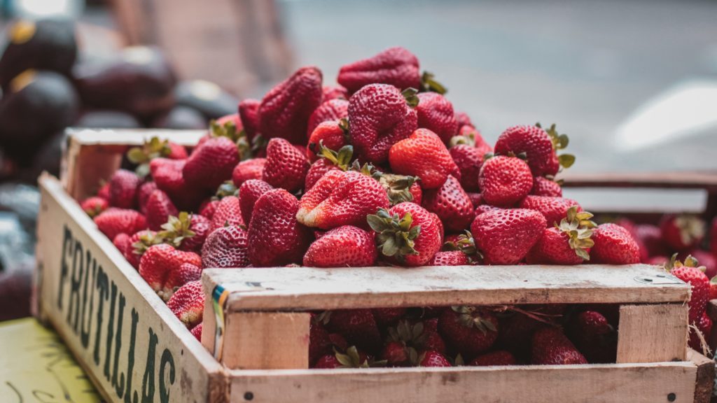 Délices aux fraises locales