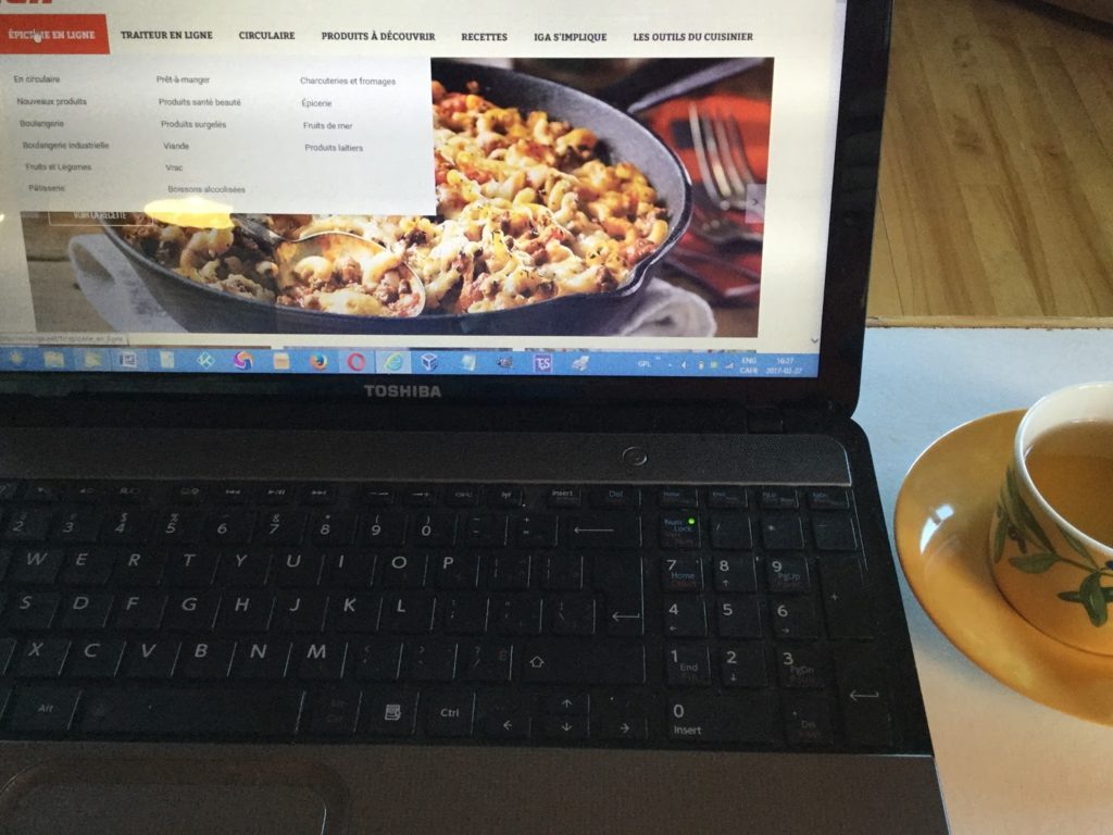 Ma première épicerie en ligne