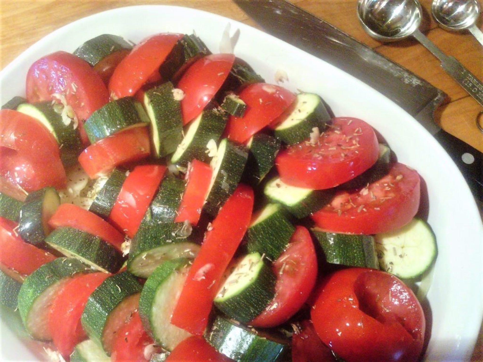 Casserole courgettes et tomates au four