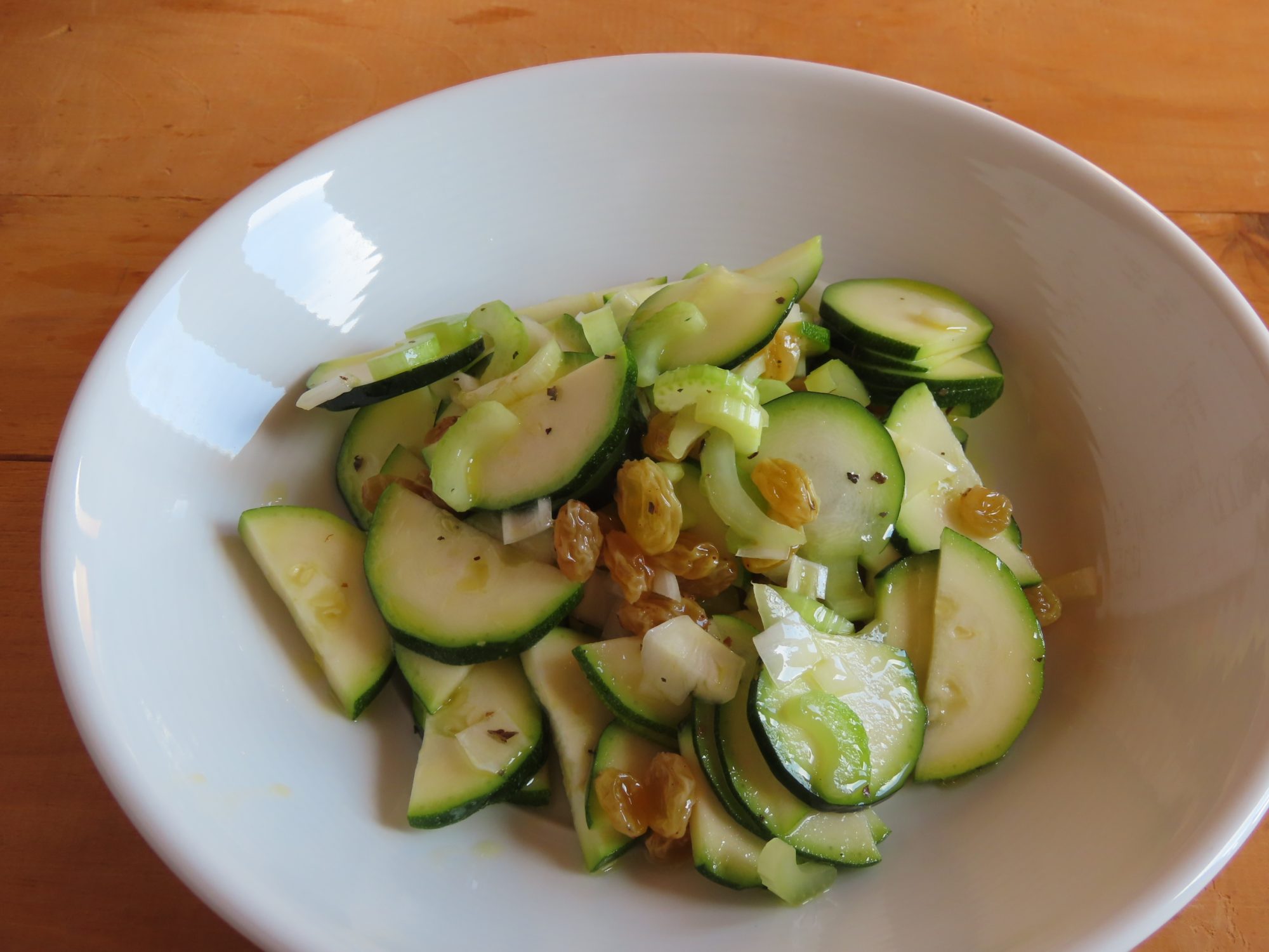 Salade de courgettes