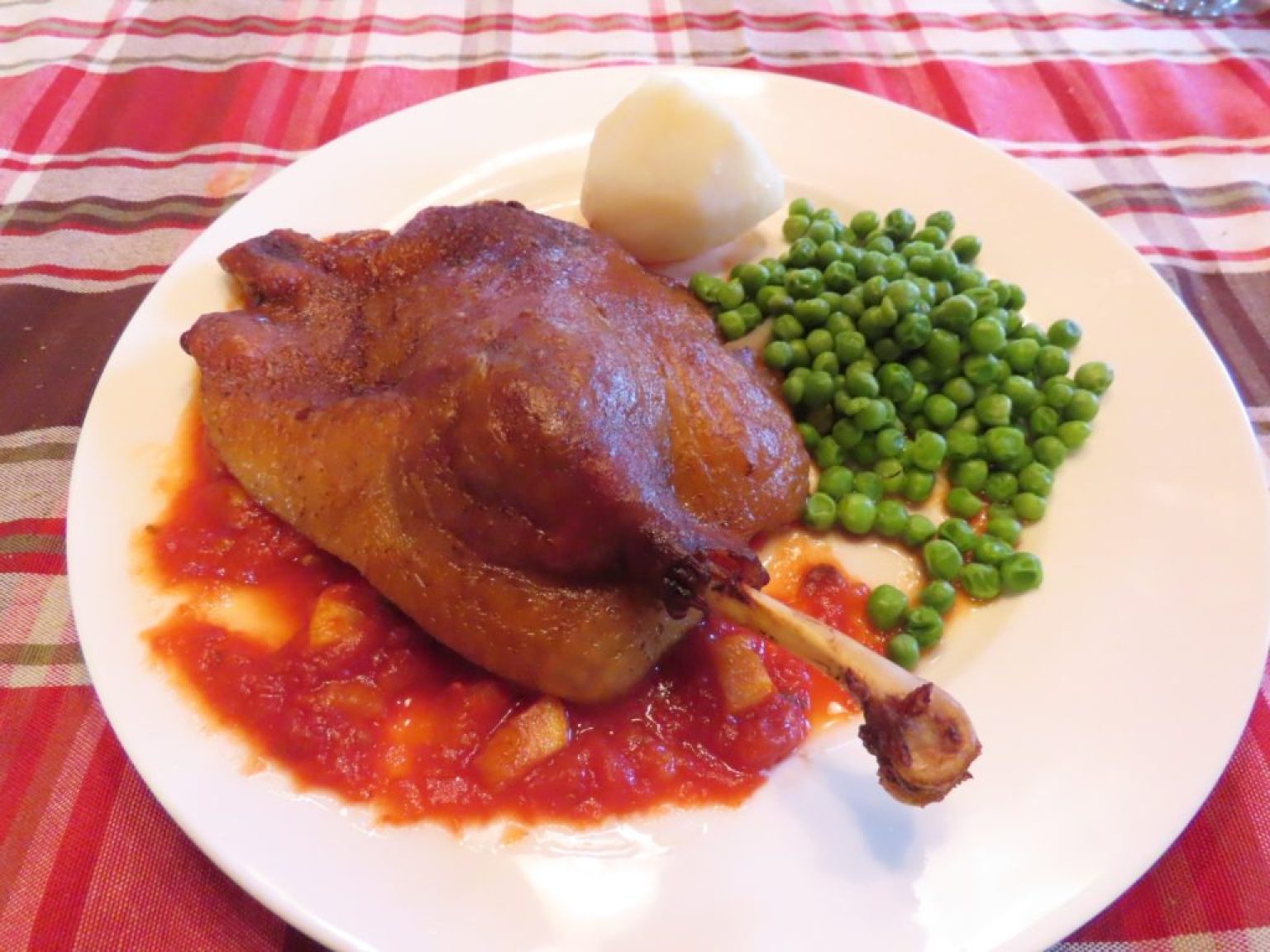 confit de canard sauce tomate orange