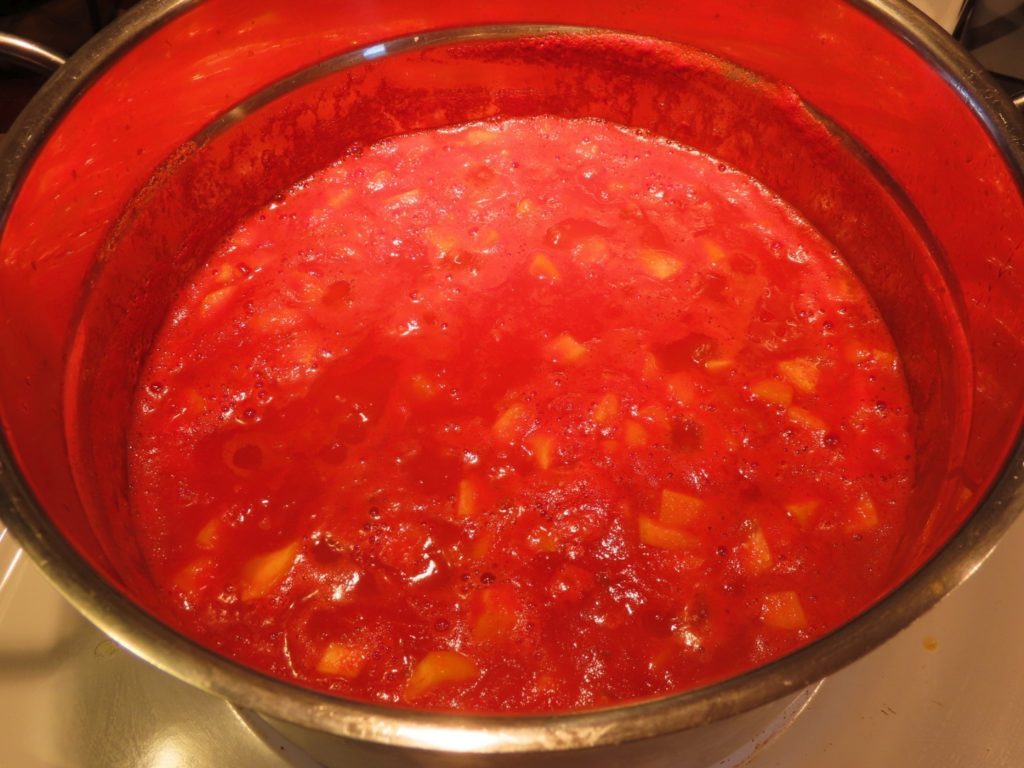 sauce tomate orange cuite