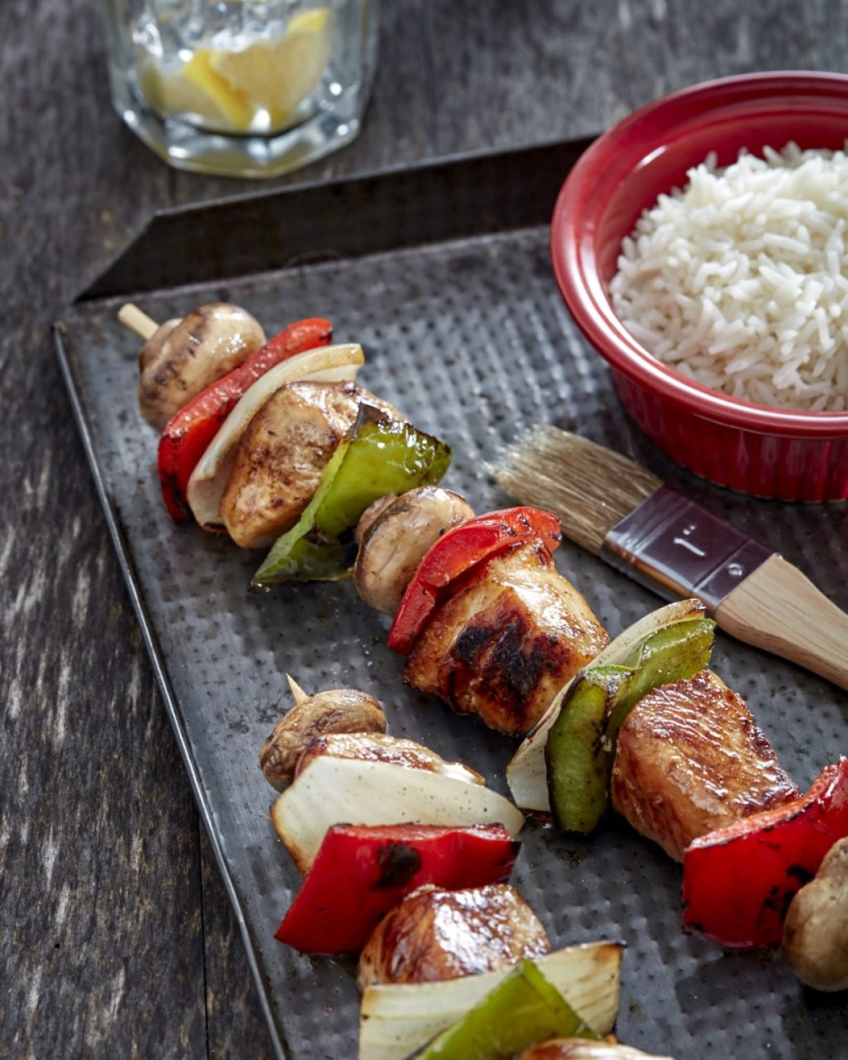 Brochettes de poulet à l'érable