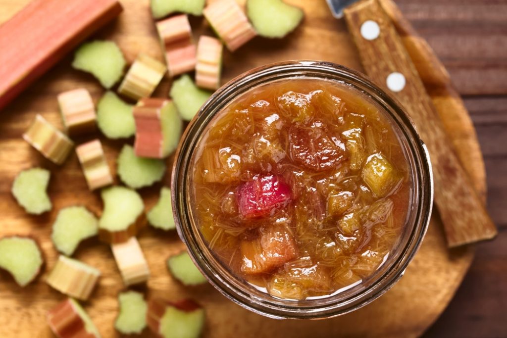 Rhubarb compote