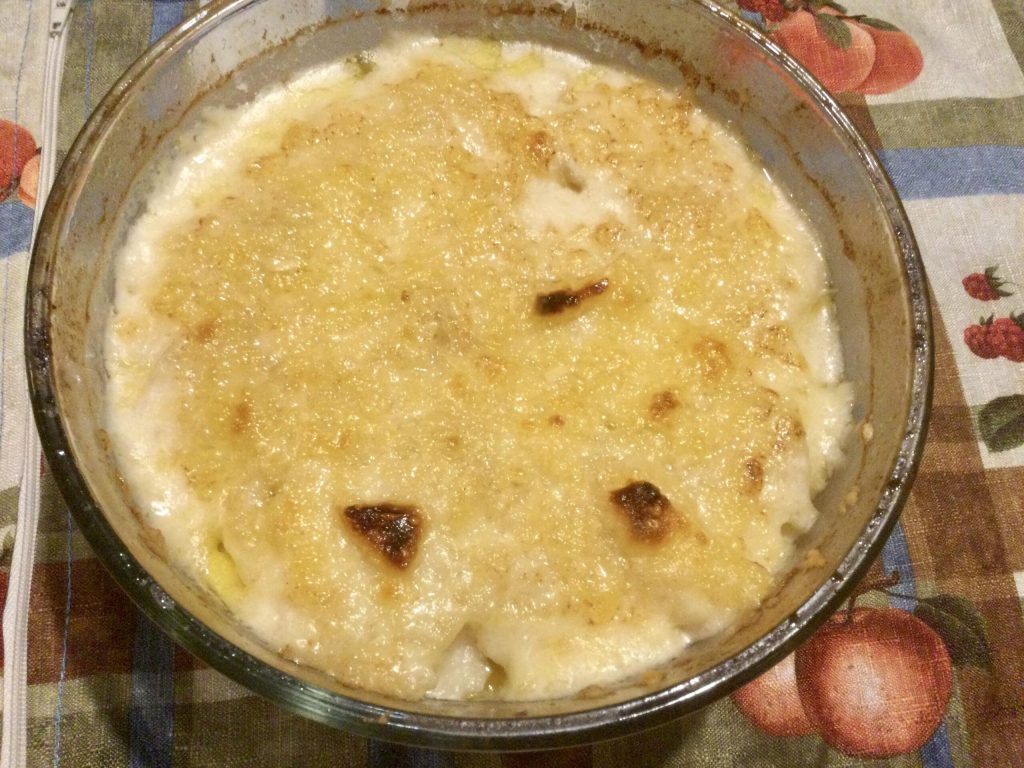 Instant Pot potato gratin with ham