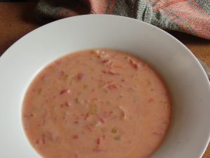 Soupe aux tomates et au lait